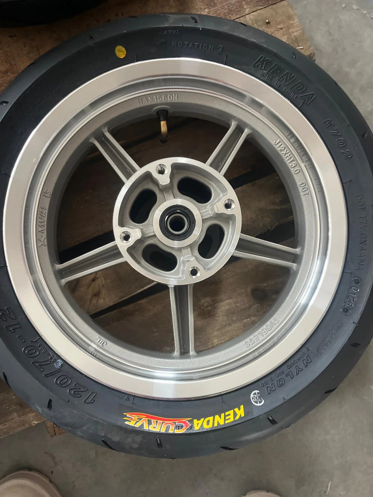 Chrome Tuttio Soleil 01/Yozmain10 12In Supermoto Wheelset